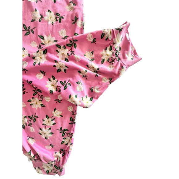 DRAPER JAMES Women's Sz M Pajama Set Pink MAGNOLIA Floral Soft Sleeveless - Picture 4 of 16